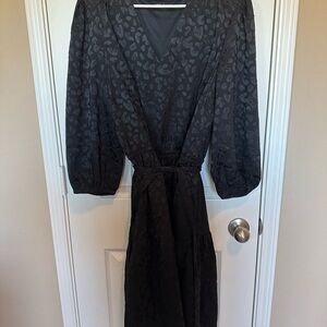 NWOT BLACK CHEETAH DRESS